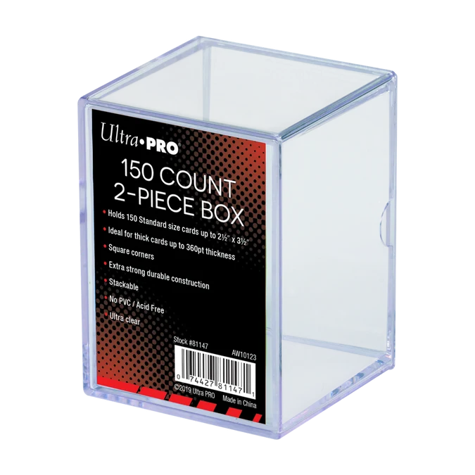 Ultra Pro 2-PIECE BOX - Clear (150ct)