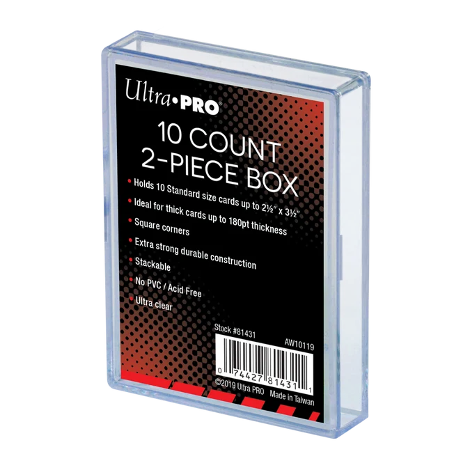 Ultra Pro 2-PIECE BOX - Clear (10ct)