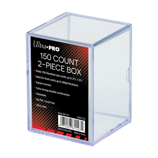 Ultra Pro 2-PIECE BOX - Clear (150ct)