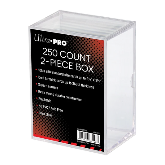 Ultra Pro 2-PIECE BOX - Clear (250ct)