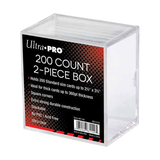 Ultra Pro 2-PIECE BOX - Clear (200ct)