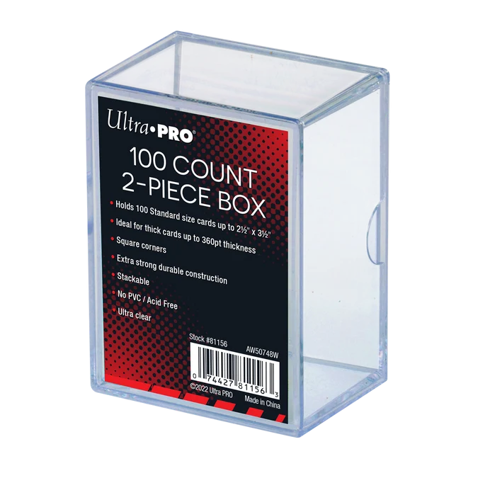 Ultra Pro 2-PIECE BOX - Clear (100ct)