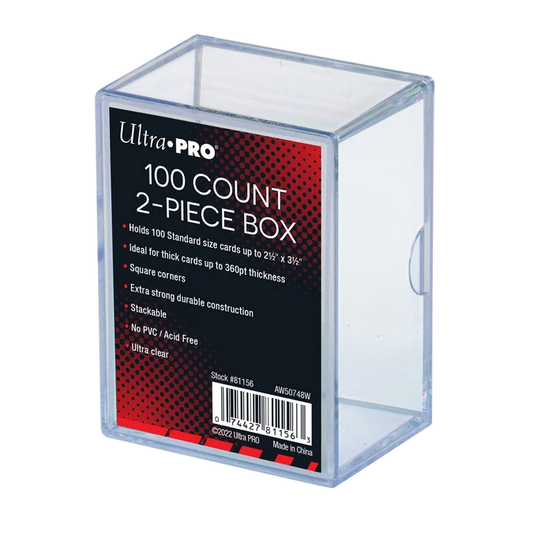 Ultra Pro 2-PIECE BOX - Clear (100ct)