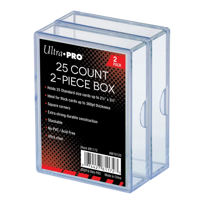 Ultra Pro 2-PIECE BOX - Clear (25ct)