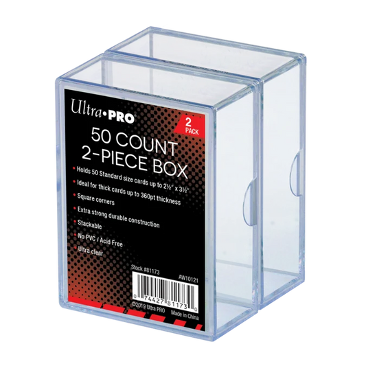 Ultra Pro 2-PIECE BOX - Clear (50ct)